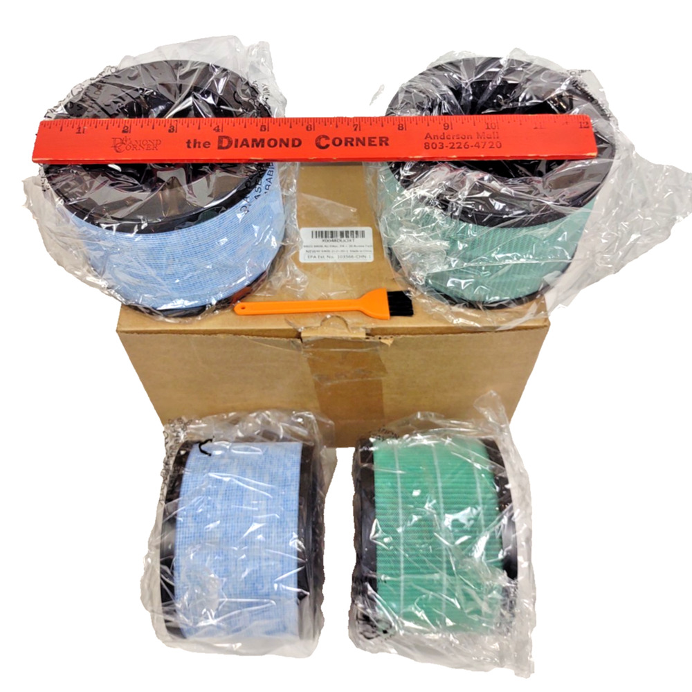 4 Pack MK01 & MK06 True HEPA Filter Replacement Filter 2 Blue + 2 Green Pet Tool - Picture 8 of 10